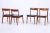 Rare set of 3 teak chairs by r. Borregaard for viborg by r. Borregaard for viborg * material: teak & leather * danish...