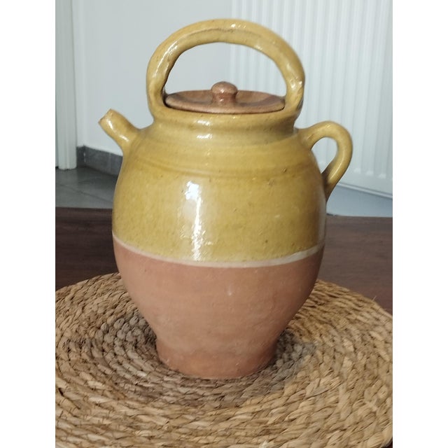 Ceramic Antique Glazed Earthenware Jug, 1890s For Sale - Image 7 of 18
