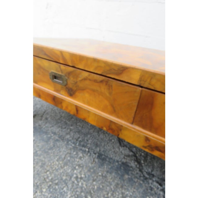 Hollywood Regency Modern Patchwork Inlay Cocktail Coffee Table 5960 For Sale - Image 9 of 12