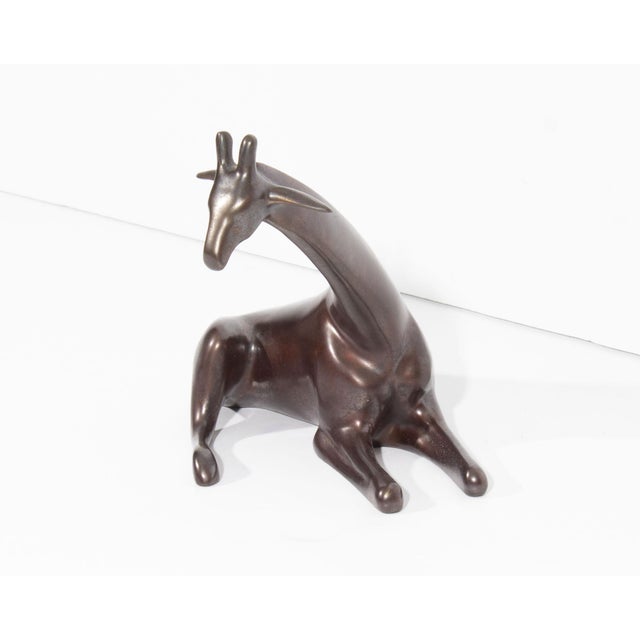 Late 20th Century Bronze Giraffe Sculpture by Loet Vanderveen For Sale - Image 5 of 10