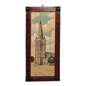 Watercolor of a Church, u.s.a., 1935