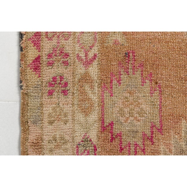 Oushak Antique Wool Hallway Runner Rug For Sale - Image 9 of 10