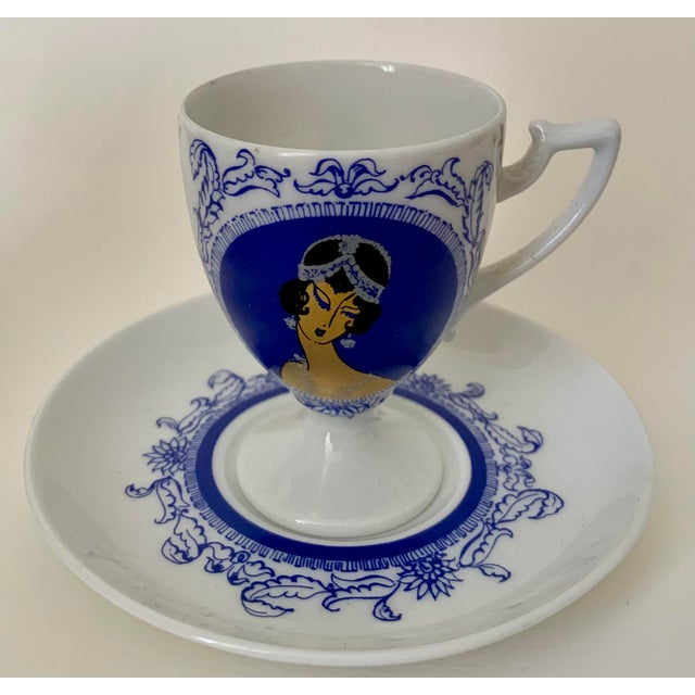 Cups and Saucers by Monaco Porcelain Design, 1970s, Set of 6 For Sale - Image 4 of 13