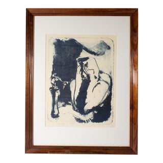 1957 Abstract Lithograph Print by Joan Farrar For Sale