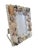 Shell Vintage Coastal Regency Sea Shell Encrusted Picture Frame For Sale - Image 7 of 8