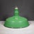 Industrial Set of Two Benjamin 16" Enameled Porcelain Green Industrial Pendant Lights c.1950 For Sale - Image 3 of 11