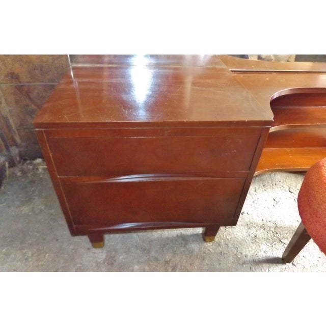 Midcentury Modern Mahogany Makeup Vanity Chairish