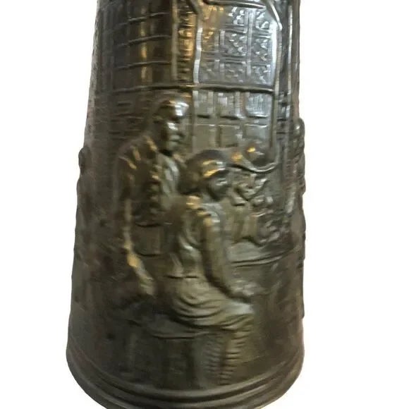 Late 18th Century Elpec Brassware of Distinction Soldered Brass Pitcher Plates- 4 Pieces For Sale - Image 12 of 12