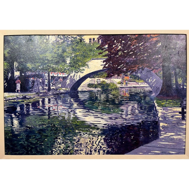 For sale is an original acrylic on canvas painting titled “Riverlight” by renowned Houston artist Tim Saska, dated 1991....
