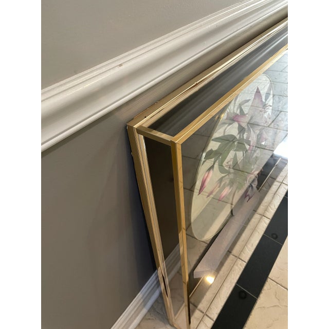 Plastic Vintage 1980s 3d Art by Jon Gilmore Signed Shadow Box With Flower/Vase Acrylic Plexiglass Case For Sale - Image 7 of 11