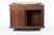 Brown Rotating Storage Unit in Wood and Brass for Bernini, Italy, 1960s For Sale - Image 8 of 9