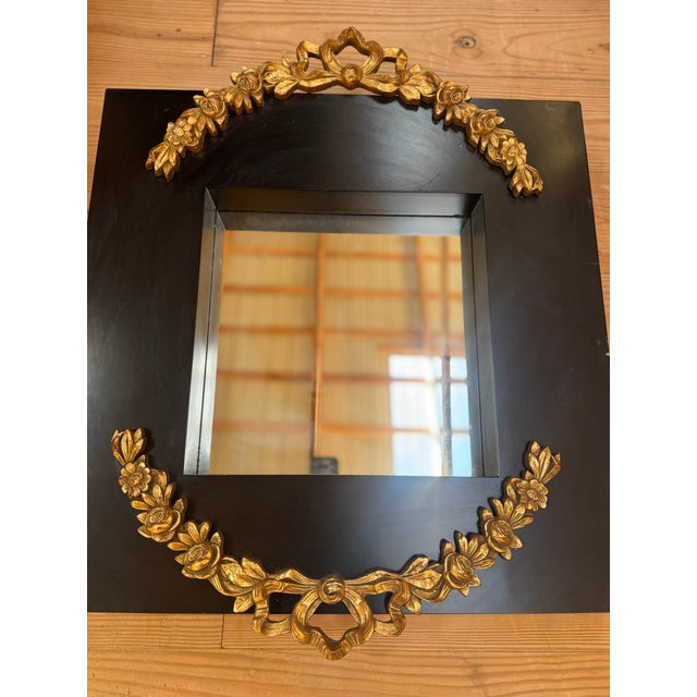 Italian LaBarge Gilt Swag Mirror For Sale - Image 13 of 17