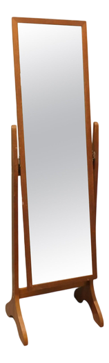 Vintage Danish Cheval Mirror, 1960
