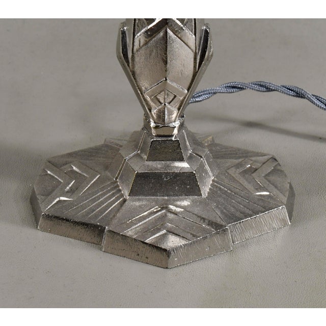 1930s 1930s French Art Deco Table Lamp by Degue For Sale - Image 5 of 9