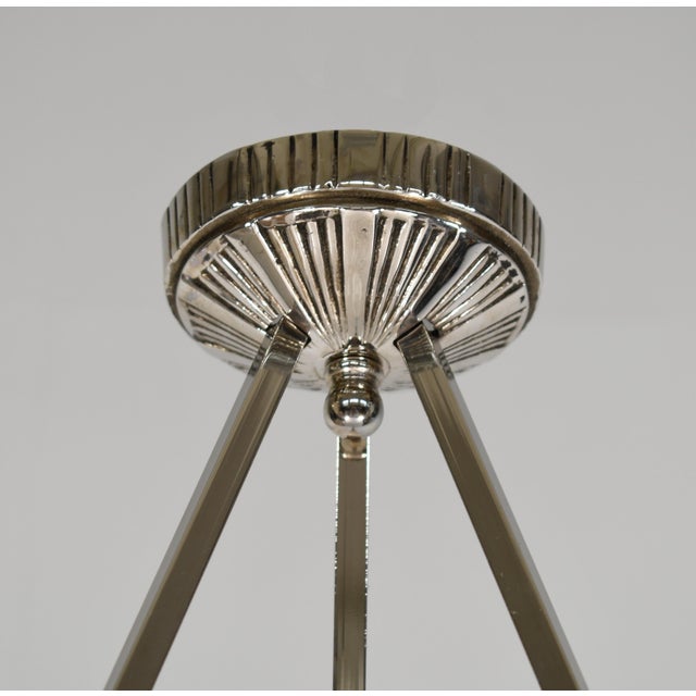 1930s Hettier Vincent & Hanots French Art Deco Pendant Light For Sale - Image 6 of 12