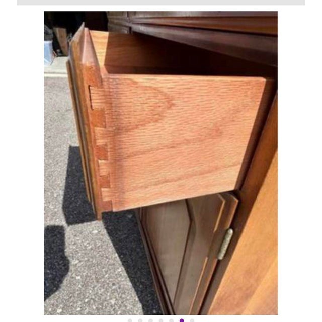 Wood 1960s Cherry Wood Sideboard/Credenza/Buffet For Sale - Image 7 of 7