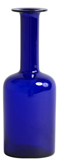 Blue Floor Vase by Otto Brauer for Holmegaard, 1960s