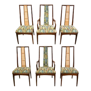 1960s Walnut Dining Chairs - Set of 6