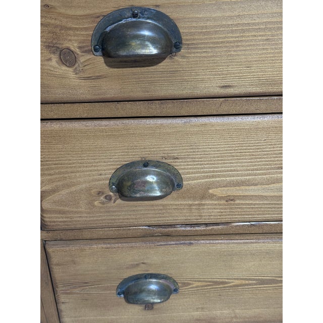 Antique Pine Dresser Base From England For Sale - Image 10 of 18
