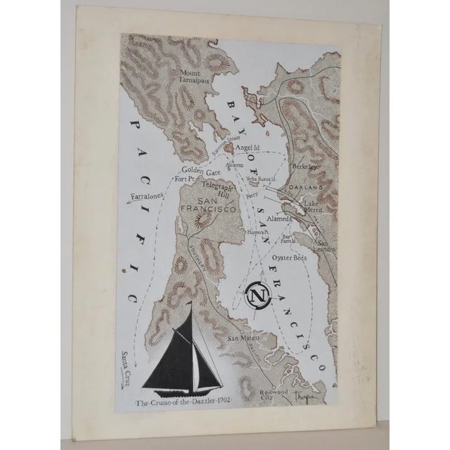 The Cruise of the Dazzler - Original Book Illustration by Peter Thorpe Original illustration for a Jack London book "The...