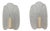 Wall Sconces attributed to Carl Fagerlund for Orrefors, 1970s, Set of 2 For Sale