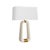 Traditional Arteriors Home Gianni Ivory Ricestone Lamp For Sale - Image 3 of 10