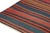 1950s Vintage Bidjar Persian Kilim in Red With Multicolor Stripes, From Rug & Kilim -4'8''x7' For Sale In New York - Image 6 of 7