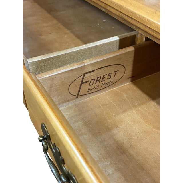 Wood Forest Solid Maple 9-Drawer Dresser With MirrorTraditional American For Sale - Image 7 of 10