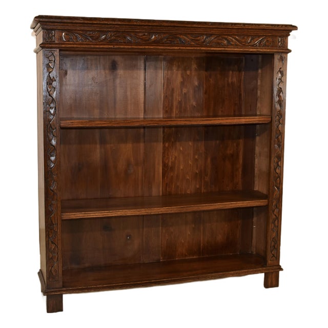 Late 19th Century French Oak Bookcase For Sale