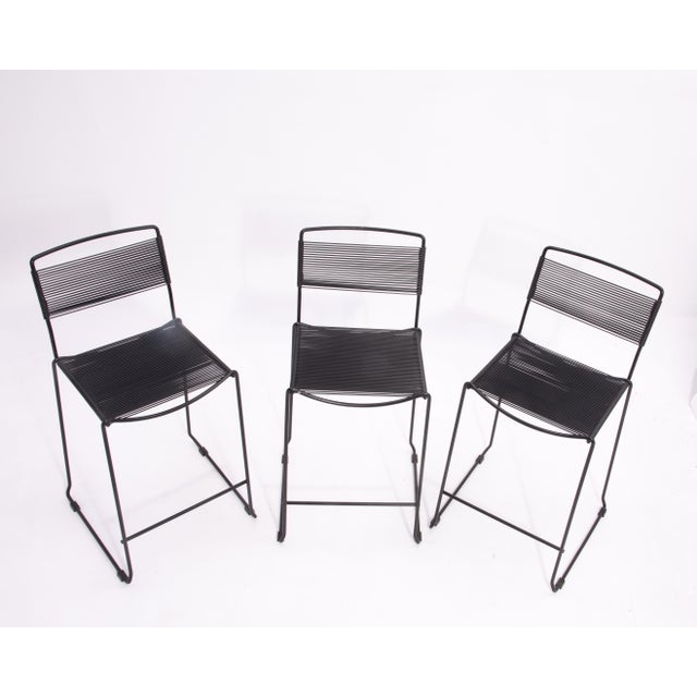 Post Modern Spaghetti Bar Stool Giandomenico Belotti Alias Fly Line 1980s - A Set of 3 For Sale - Image 9 of 12