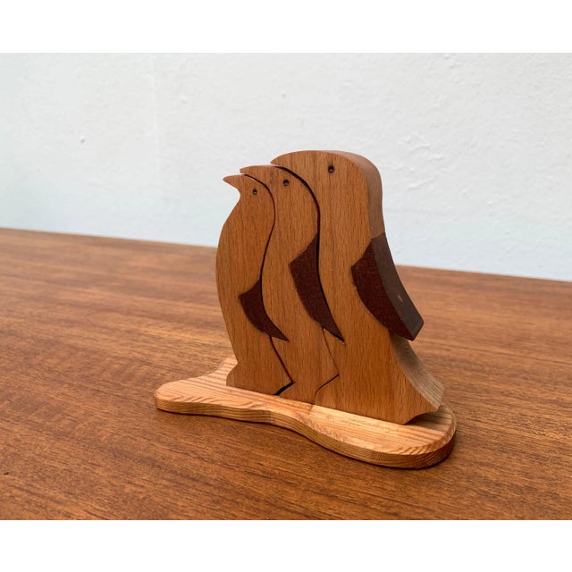 Vintage Wooden Penguin Sculpture, Set of 3 For Sale - Image 18 of 18