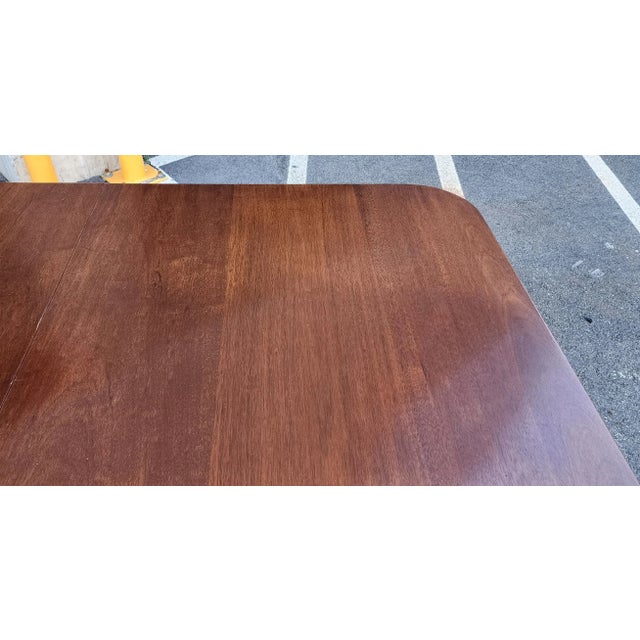 Antique English Solid Mahogany Banquet Dual Tilt Top Dining Room Table W/ 2 Leaves , C1930s For Sale In New York - Image 6 of 12