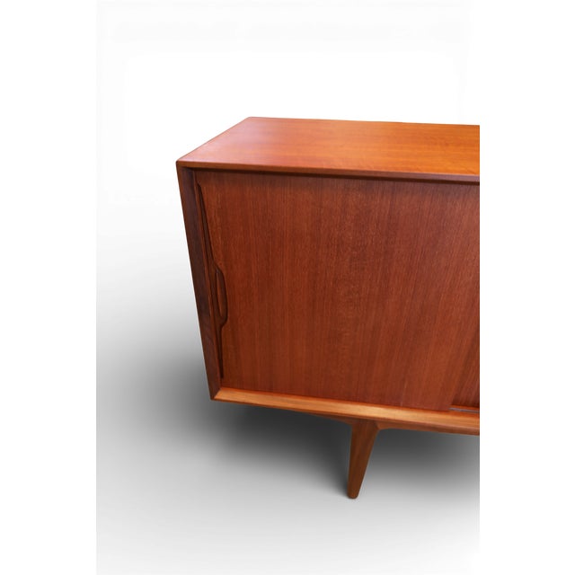 Vintage Model 42 Sideboard in Teak with Sliding Doors by Knud Nielsen, 1960s For Sale - Image 14 of 18