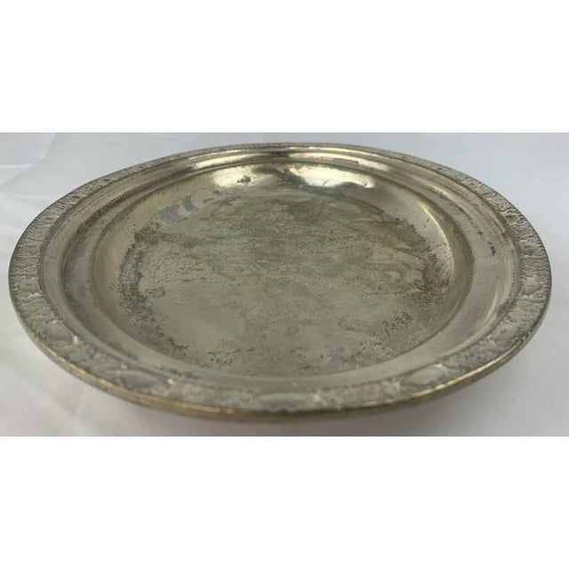 Mid 20th Century Mid 20th Century Waldorf Astoria Oval Silver Plated Tray For Sale - Image 5 of 6