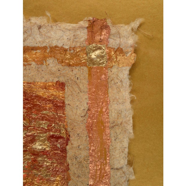 Contemporary "Happiness #1" Handmade Paper Composition by Marc Foster Grant For Sale - Image 3 of 12