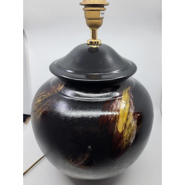 1980s Ceramic Lamp by Hubert Olivier, France, 1980 For Sale - Image 5 of 18