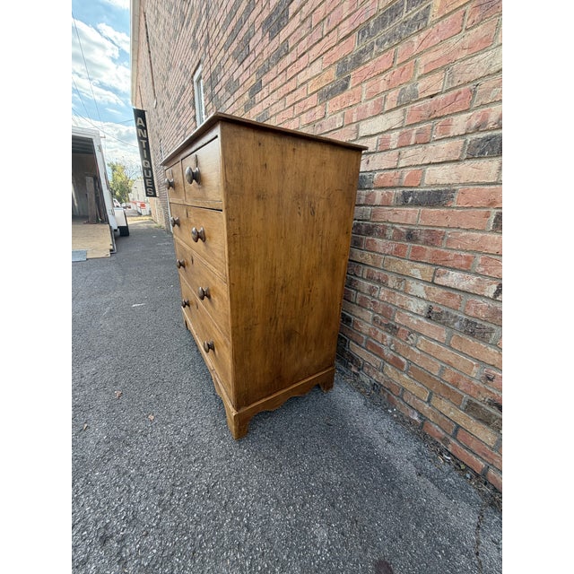 19th Century English Pine Chest of Drawers For Sale - Image 13 of 14