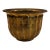 Vintage Fluted Brass Planter, Footed For Sale