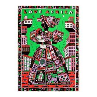 2010 German Design Poster, I Love Africa (Produced for Vlisco) For Sale