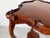 Vintage Carved Mahogany Wood Scalloped End Table With Lower Shelf For Sale - Image 9 of 12
