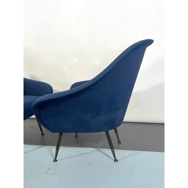 Mid-Century Modern Loveseat and Armchairs by Gastone Rinaldi, 1950s, Set of 3 For Sale - Image 9 of 18