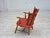 Scandinavian Armchair in Red Wool and Beech, 1960s For Sale - Image 12 of 18
