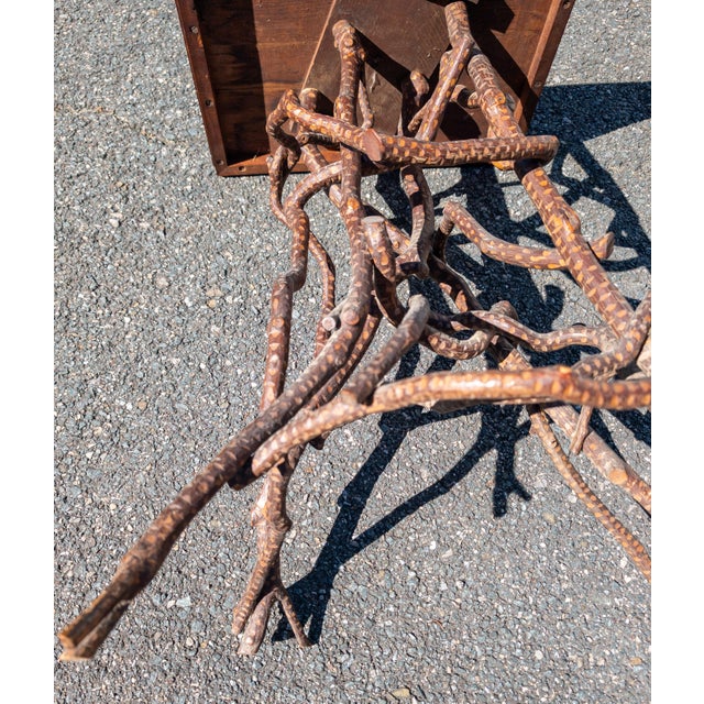 19th Century Rustic American Folk Art Adirondack Style Branch Table For Sale - Image 11 of 11