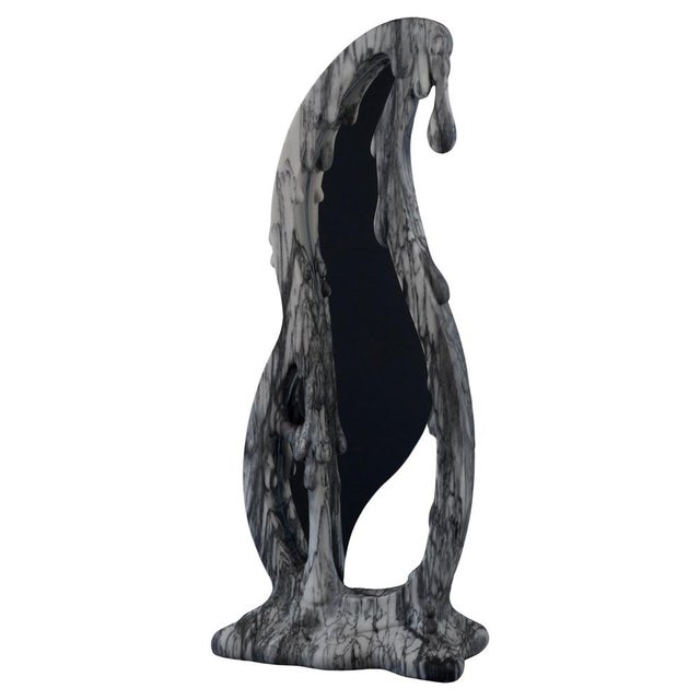 Silhouette Mirror in Pele De Tigre Marble by Manta For Sale - Image 8 of 8