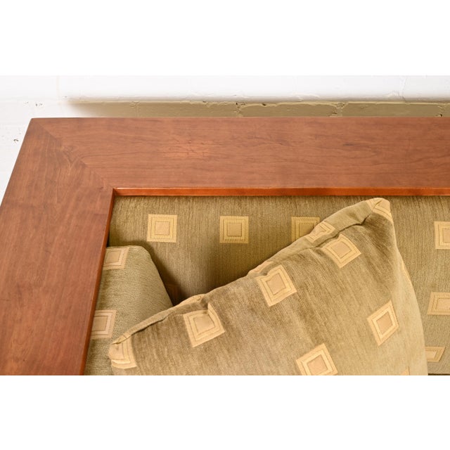 Stickley Mission Arts and Crafts Cherry Wood Settle Sofa For Sale In South Bend - Image 6 of 12