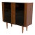 Rosewood Cabinet With Smoked Glass Doors and Built in Lamp Denmark 1960s For Sale