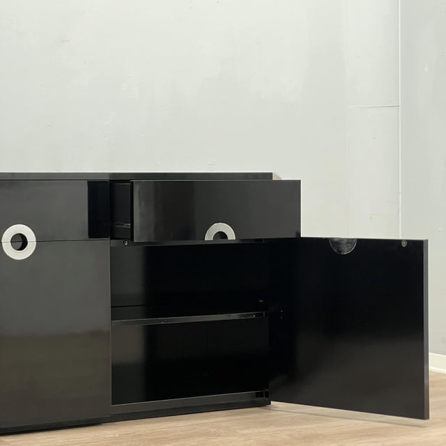 1970s Vintage Lacquered Sideboard Cabinet by Mario Sabot, 1970s For Sale - Image 5 of 10