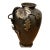 Vintage Japanese Mixed-Metal Bronze Vase With High Relief Applied Grapevine Motif For Sale