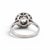 Antique Art Deco Halo Ring, Old-Cut Diamonds | Circa 1930, Size 5.5 For Sale - Image 4 of 6