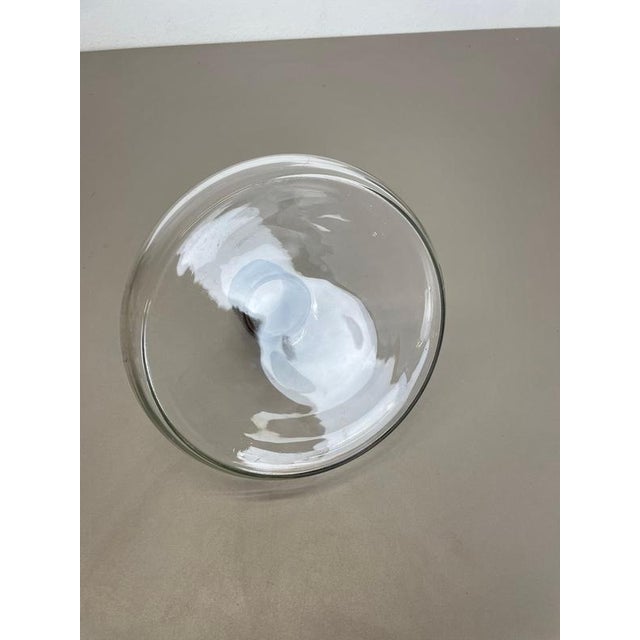 Large Glass Decanter with Leather Handle attributed to Carl Auböck, Austria, 1950s For Sale - Image 18 of 18